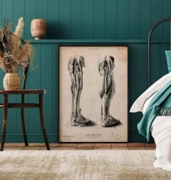 Affiche d'anatomie des jambes-Codex Anatomicus Discount