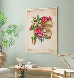 Anatomie de l'épaule - Floral - Vintage-Codex Anatomicus Clearance