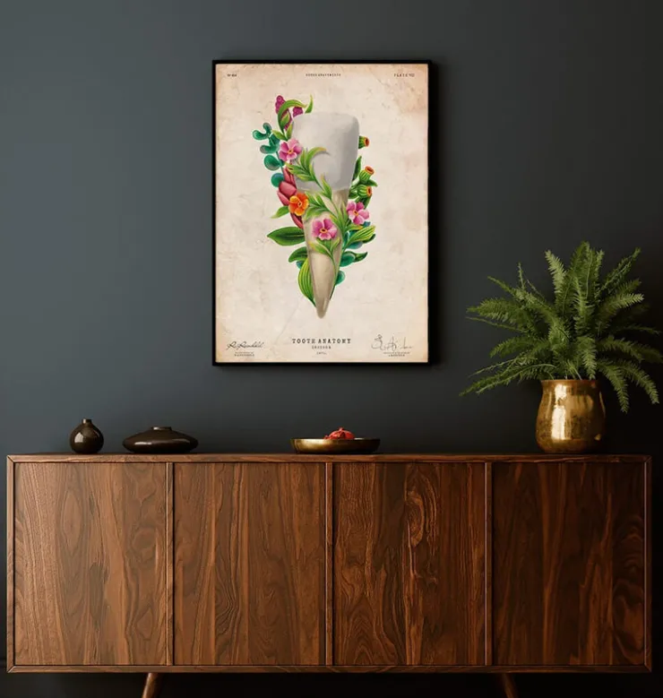 Anatomie dentaire III - Floral - Vintage-Codex Anatomicus Discount