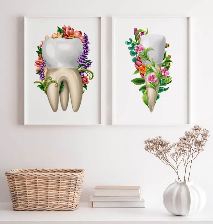 Anatomie dentaire IV - Floral - Blanc-Codex Anatomicus Sale