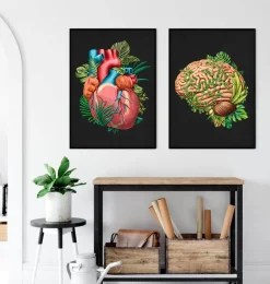 Anatomie du cerveau IV - Floral - Vintage-Codex Anatomicus Sale