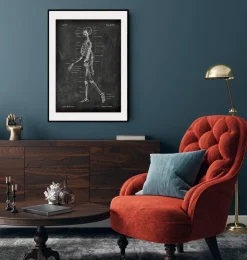 Anatomie du squelette - Chalkboard-Codex Anatomicus Clearance