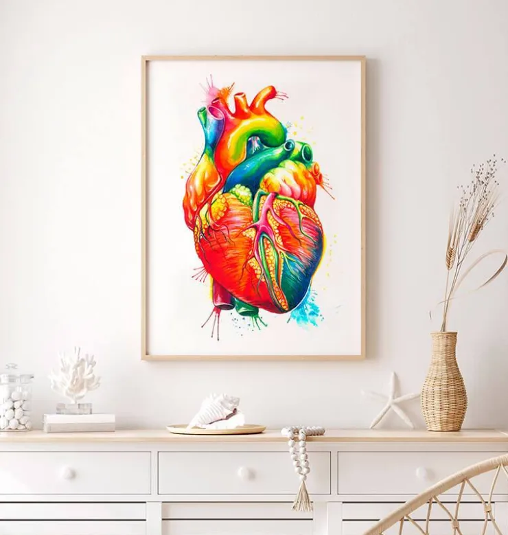 Anatomie florale du rein - Noir-Codex Anatomicus Sale