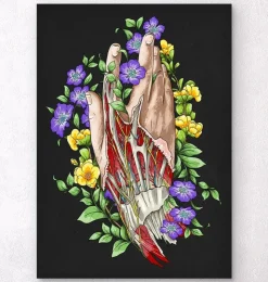 Art d'anatomie de la main - Noir-Codex Anatomicus New