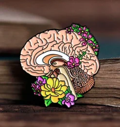 Cerveau avec fleurs II - Pins-Codex Anatomicus Hot