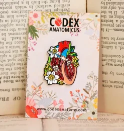 Coeur disséqué avec des fleurs - Pins-Codex Anatomicus Hot