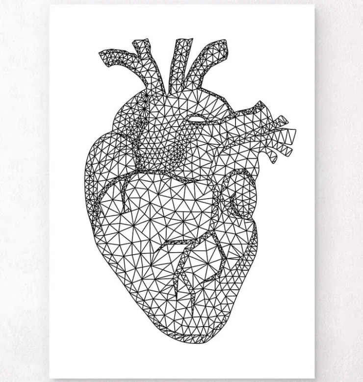 Coeur géométrique minimal-Codex Anatomicus Sale