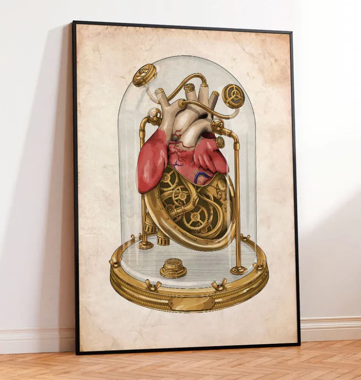 Coeur steampunk-Codex Anatomicus Hot