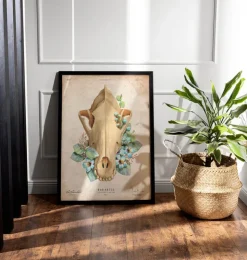 Crâne de chien - Floral - Vintage-Codex Anatomicus Best