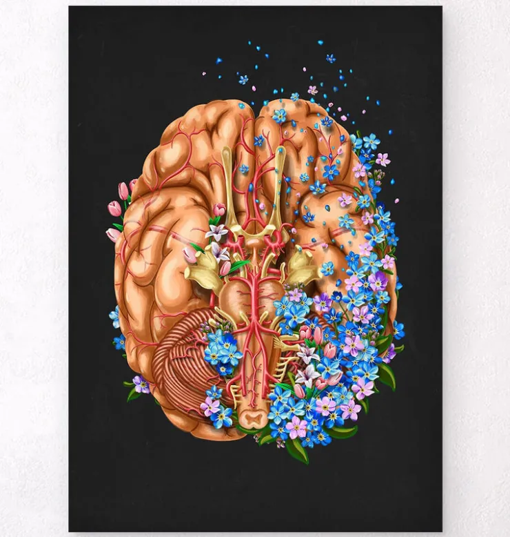 Démence - Floral - Noir-Codex Anatomicus New