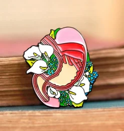 Estomac avec des fleurs - Pins-Codex Anatomicus Discount