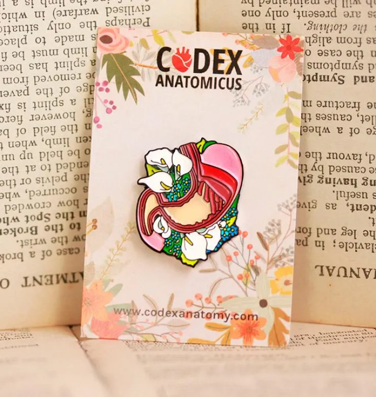 Estomac avec des fleurs - Pins-Codex Anatomicus Discount