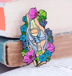 Genou avec des fleurs - Pins-Codex Anatomicus Online