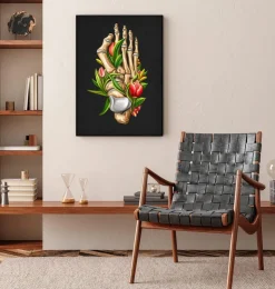 Hallux valgus - Floral - Noir-Codex Anatomicus Hot