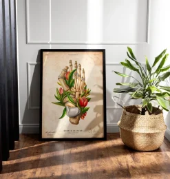 Hallux valgus - Floral - Vintage-Codex Anatomicus Clearance