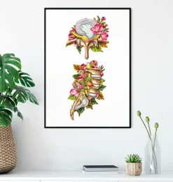 Hernie discale - Floral - Blanc-Codex Anatomicus New