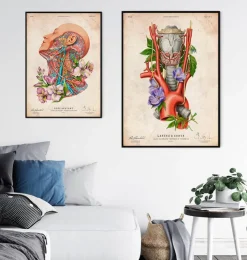 Larynx, thyroïde et aorte - Vieux papiers-Codex Anatomicus Online