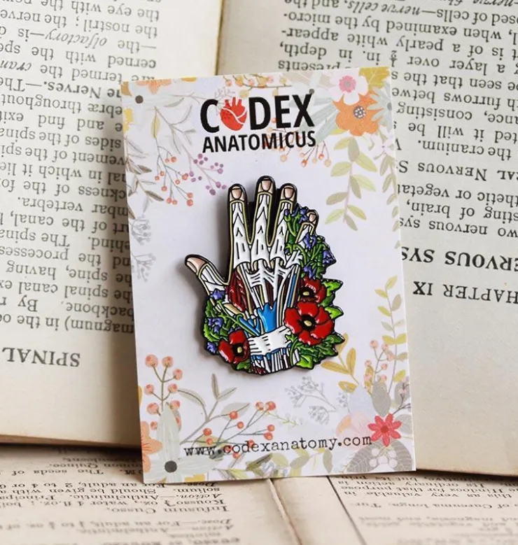 Main avec des fleurs - Pins-Codex Anatomicus Best