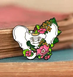 Os pelvien avec fleurs - Pins-Codex Anatomicus New
