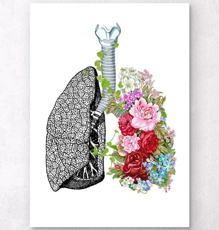 Poumons à fleurs - Blanc-Codex Anatomicus Sale