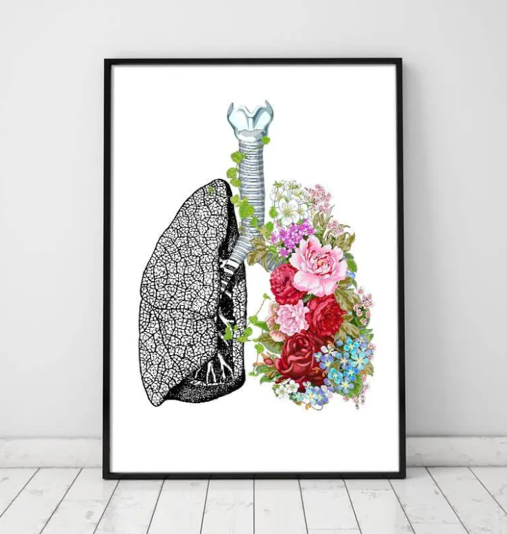 Poumons à fleurs - Blanc-Codex Anatomicus Sale
