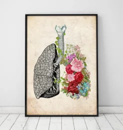 Poumons à fleurs - Vieux papiers-Codex Anatomicus Best