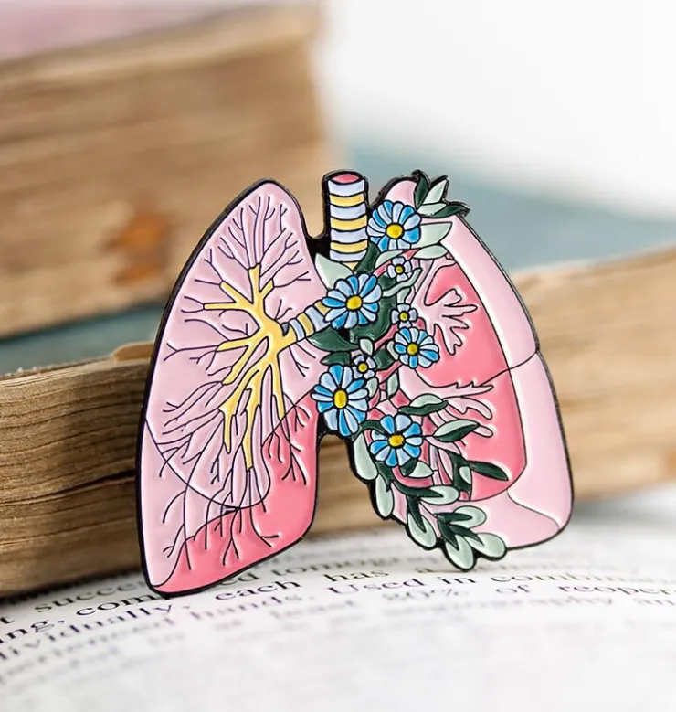 Poumons avec fleurs - Pins-Codex Anatomicus Hot