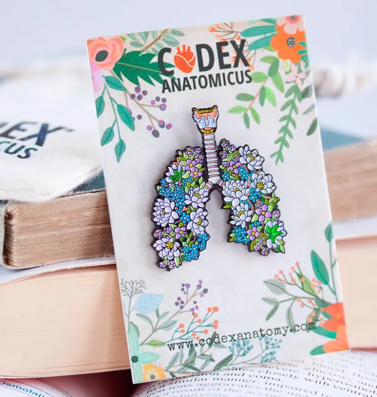Poumons avec fleurs II - Pins-Codex Anatomicus Best