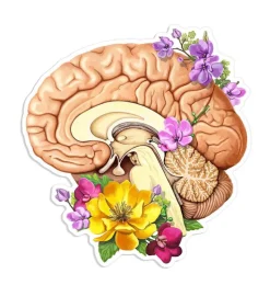 Sticker d'anatomie côté cerveau - Floral-Codex Anatomicus Discount