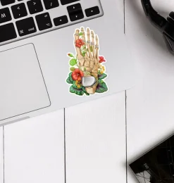 Sticker d'anatomie de os du pied - Floral-Codex Anatomicus Online