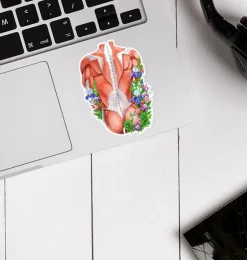 Sticker d'anatomie des muscles du dos - Floral-Codex Anatomicus Discount