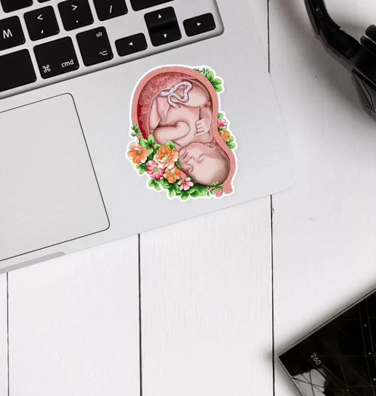 Sticker d'anatomie utérine - Floral-Codex Anatomicus Discount