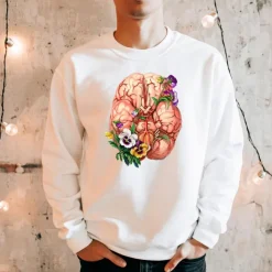 Sweat Unisex Cerveau - Floral-Codex Anatomicus Best