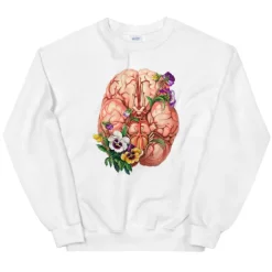 Sweat Unisex Cerveau - Floral-Codex Anatomicus Best