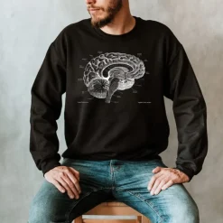 Sweat Unisexe Cerveau I - Chalkboard-Codex Anatomicus Sale