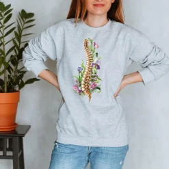 Sweat Unisexe Colonne Vertébrale - Floral-Codex Anatomicus Clearance