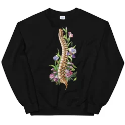 Sweat Unisexe Colonne Vertébrale - Floral-Codex Anatomicus Clearance