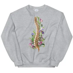 Sweat Unisexe Colonne Vertébrale - Floral-Codex Anatomicus Clearance