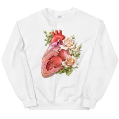 Sweat Unisexe Cœur II - Floral-Codex Anatomicus Outlet