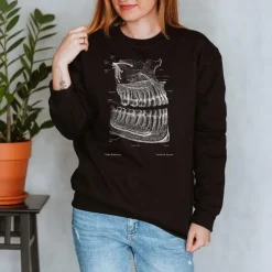 Sweat Unisexe Dentaire - Chalkboard-Codex Anatomicus Discount