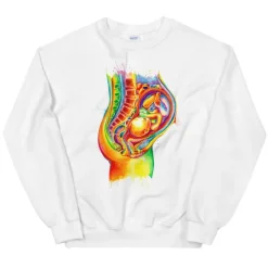 Sweat Unisexe Foetus - Aquarelle-Codex Anatomicus Best