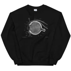 Sweat Unisexe Oeil - Chalkboard-Codex Anatomicus Discount