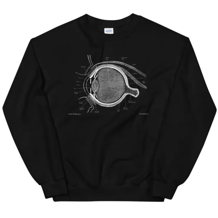 Sweat Unisexe Oeil - Chalkboard-Codex Anatomicus Discount
