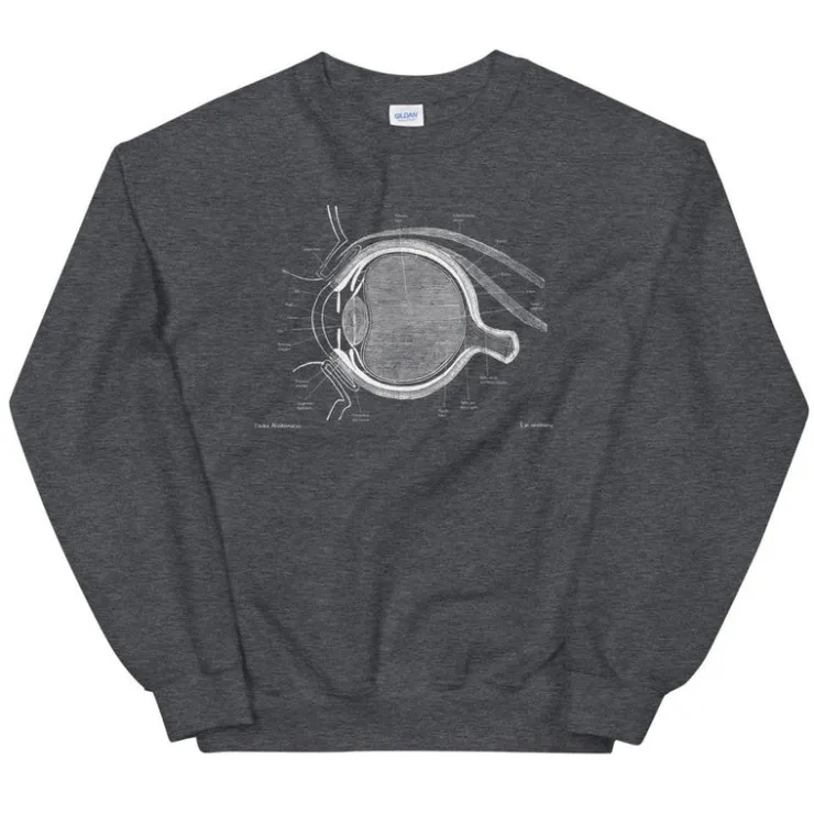 Sweat Unisexe Oeil - Chalkboard-Codex Anatomicus Discount