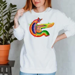 Sweat Unisexe Pancréas - Aquarelle-Codex Anatomicus Sale