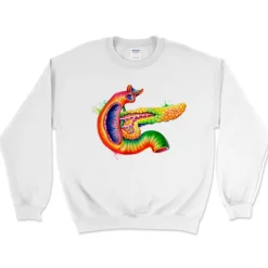 Sweat Unisexe Pancréas - Aquarelle-Codex Anatomicus Sale