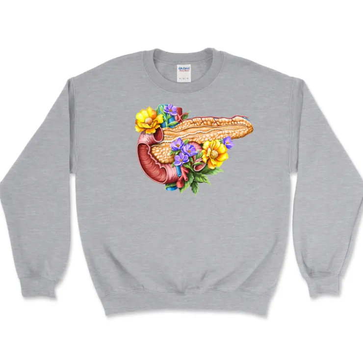Sweat Unisexe Pancreas - Floral-Codex Anatomicus Best