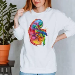 Sweat Unisexe Rein - Aquarelle-Codex Anatomicus Online