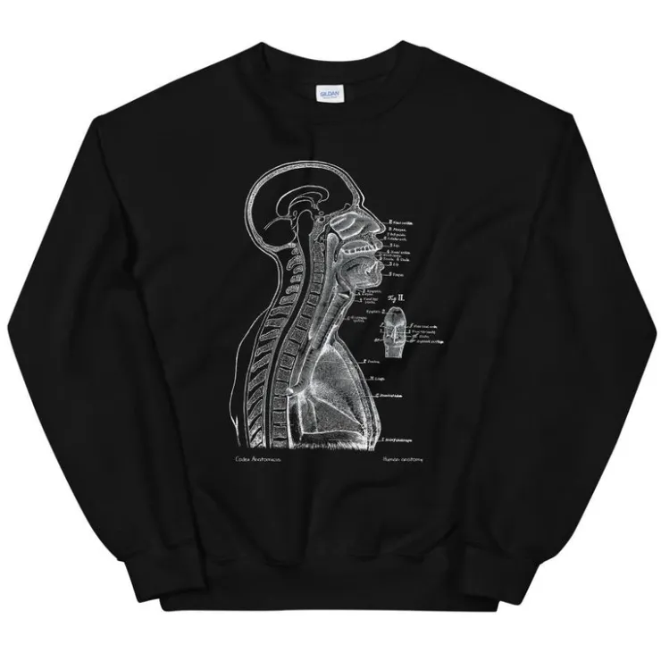 Sweat Unisexe Section de Tête II - Chalkboard-Codex Anatomicus