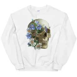 Sweat Unisexe Tête de Mort - Floral-Codex Anatomicus New
